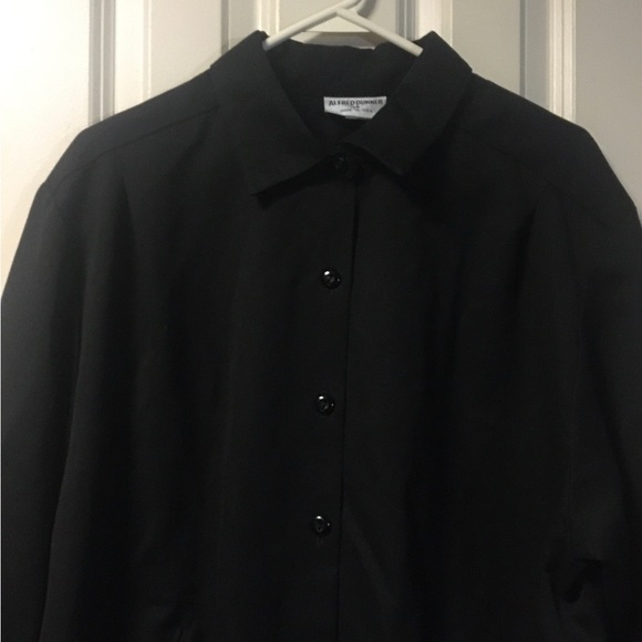 Alfred Dunner Women’s Black Jacket Size 18 Excellent Condition Heavy Blouse 1X - Picture 2 of 13